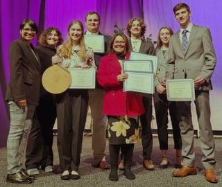 Dairy Products Judging Team with Awards - 2024