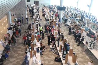 overall view of the science fair