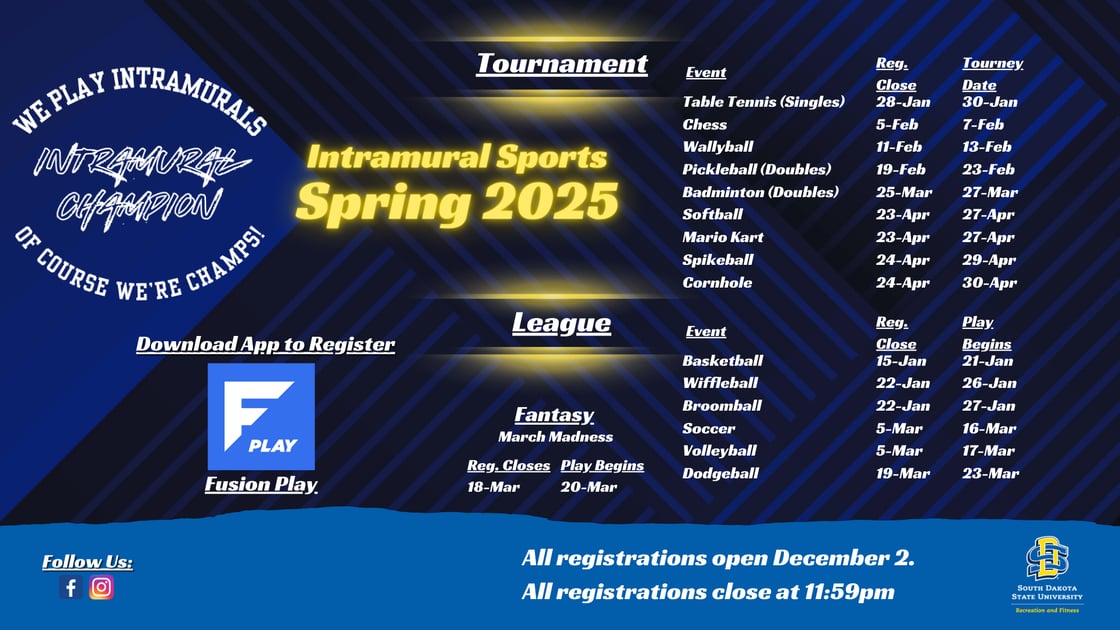 IntramuralSport Clubs Schedule (11 x 17 in) (1920 x 1080 px)