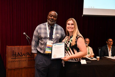 Natalie Liberati received an award.
