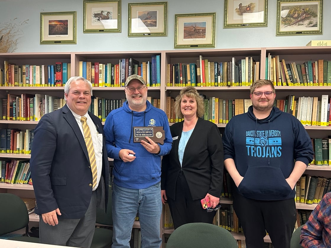 (from left) Dean Cassady, Pete, Lisa, and Steven Bergmann