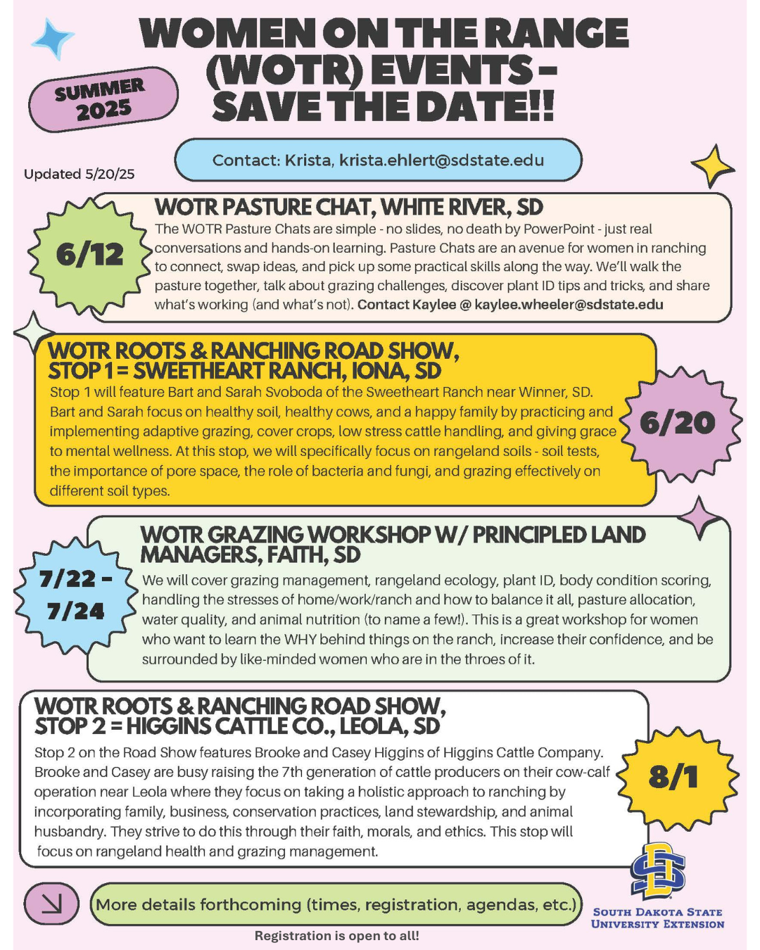 Women On The Range Event Flyer