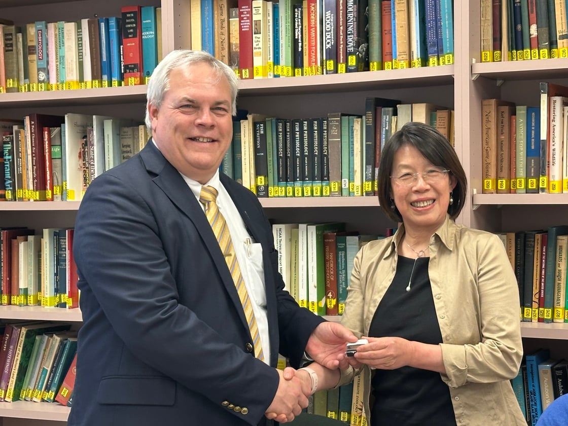 (left to right) Dean Casssady and Lan Xu