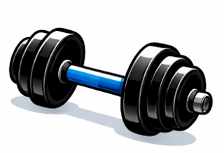 blue dumbell