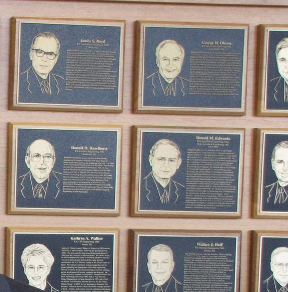 Distinguished Engineer wall of Plaques