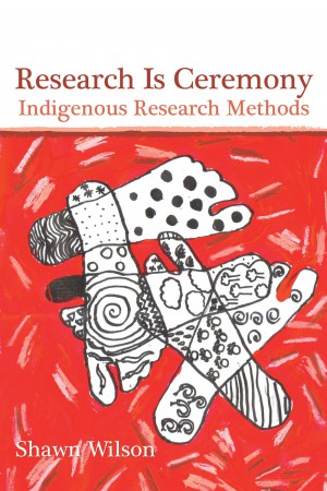 research is ceremony by shawn white red and white book cover